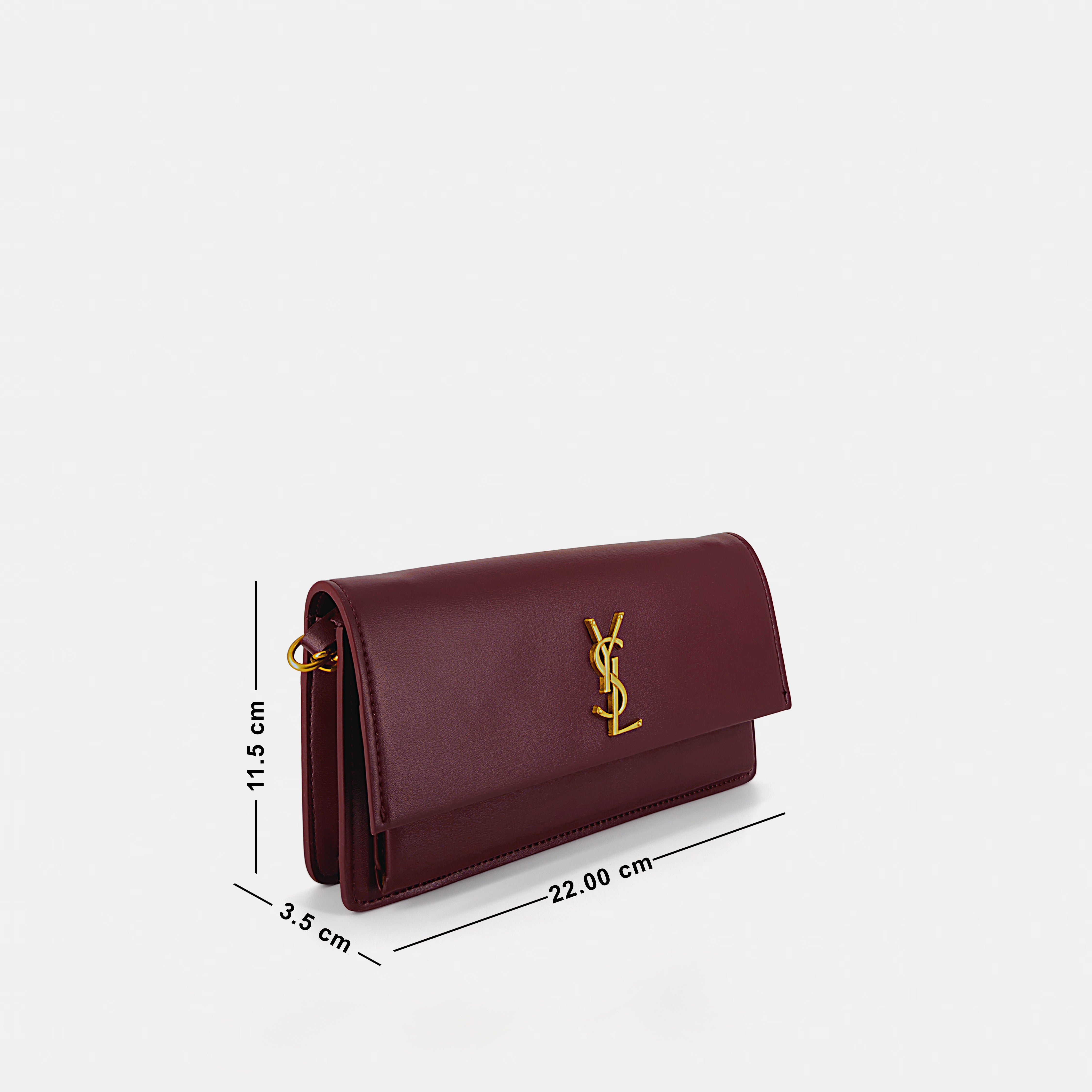 Parisian Elegance: YSL-Inspired Monogrammed Crossbody