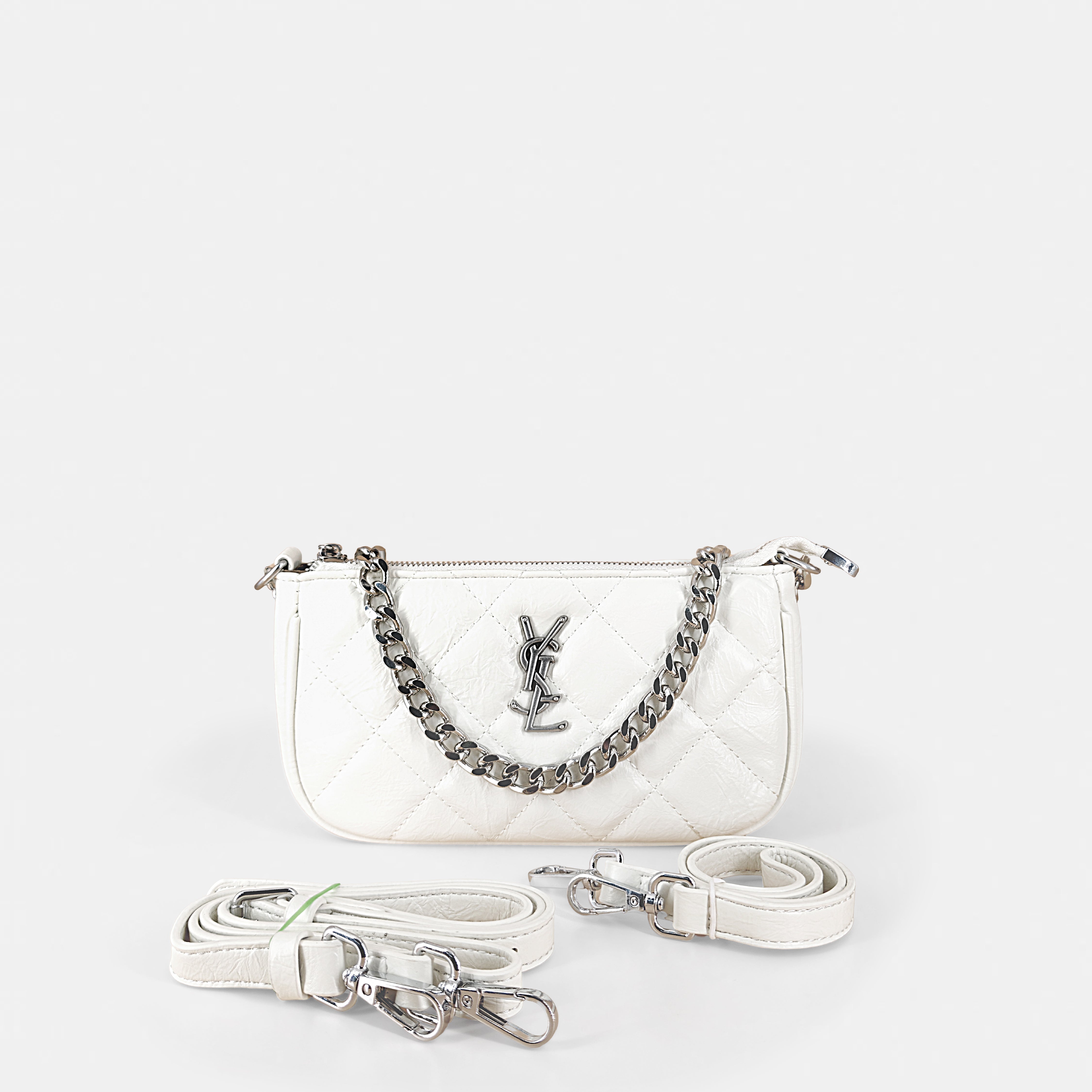 YSL-Inspired White Shoulder & Sling Bag – FOMO