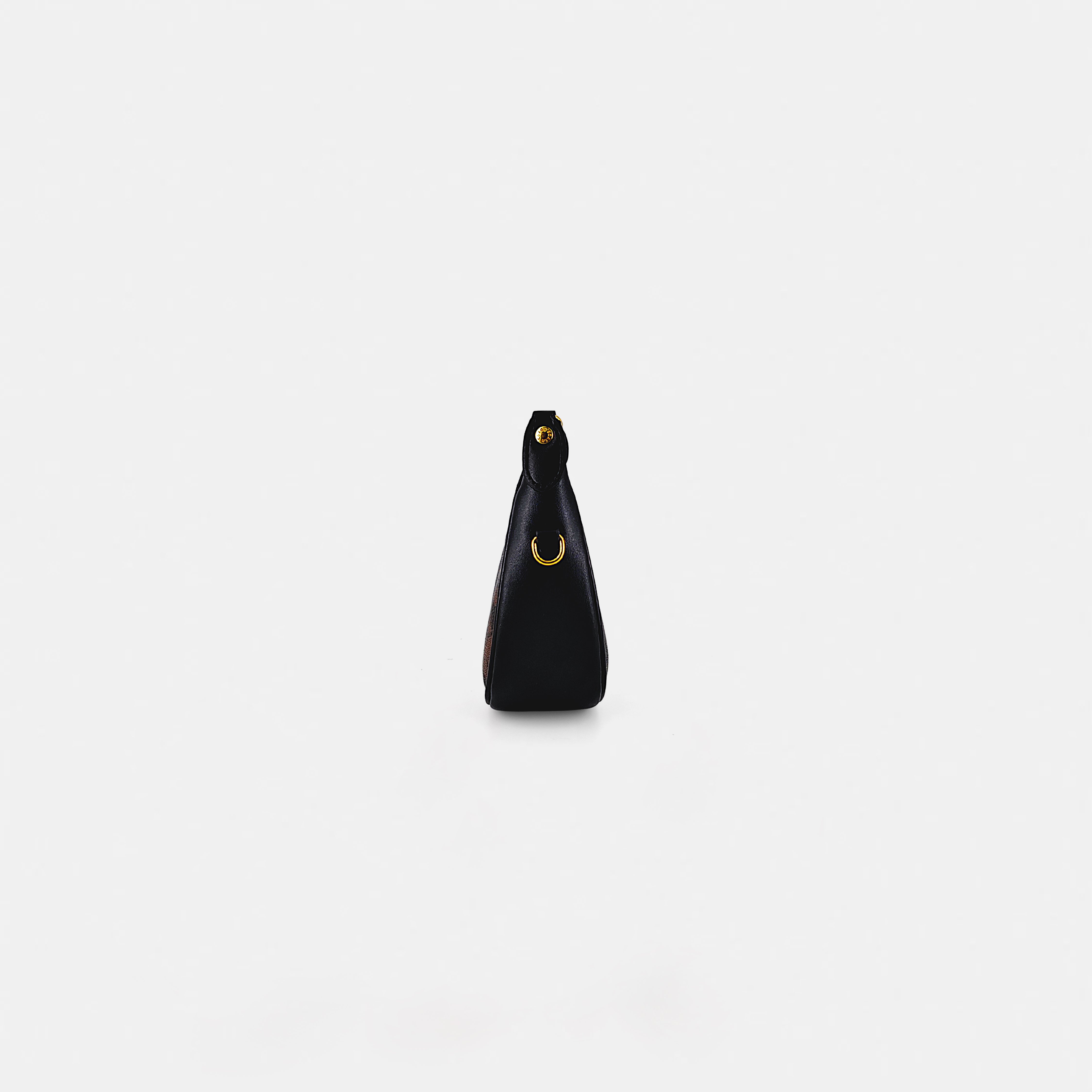 Coach-Inspired Signature Crescent Shoulder Bag