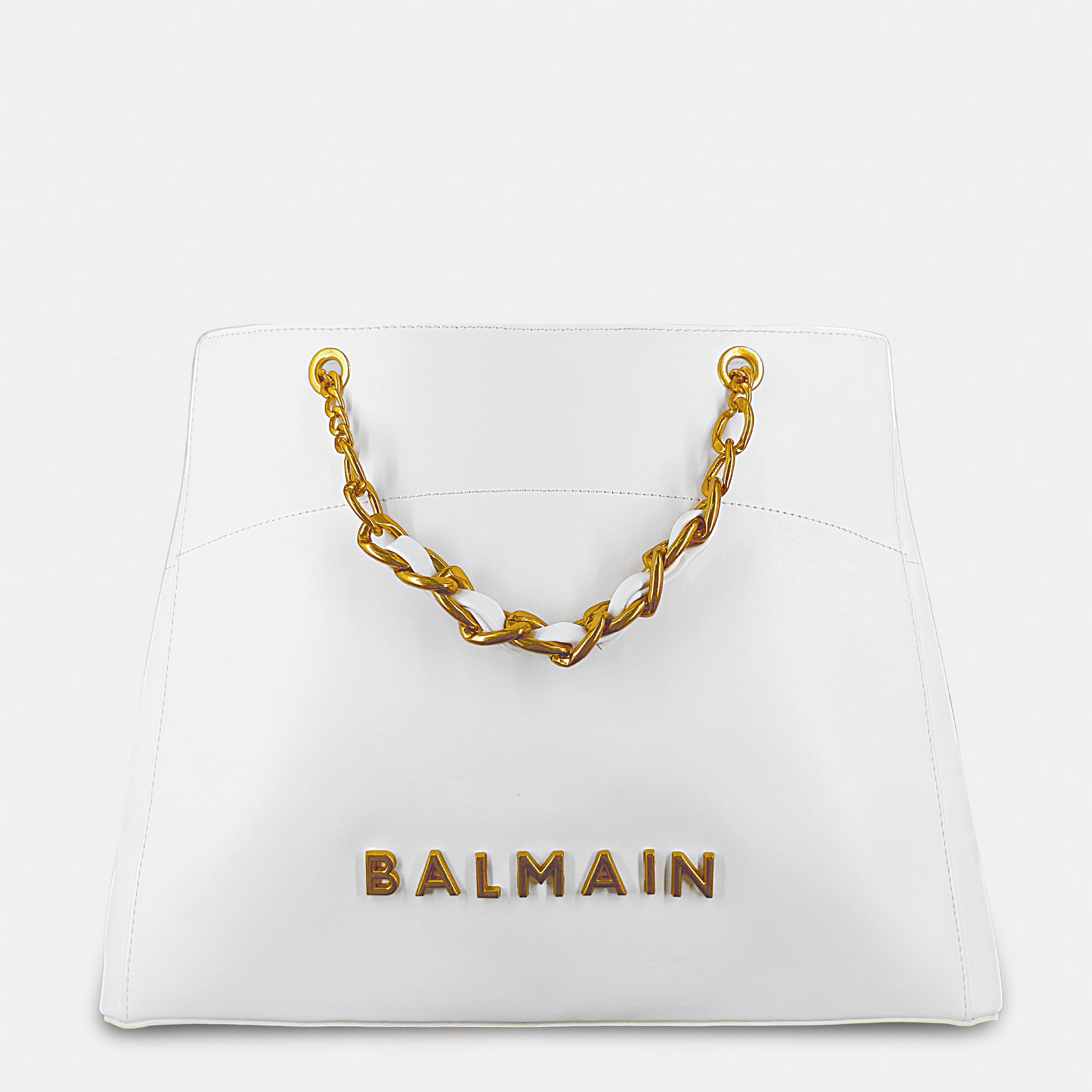 Balmain-Inspired Structured Tote