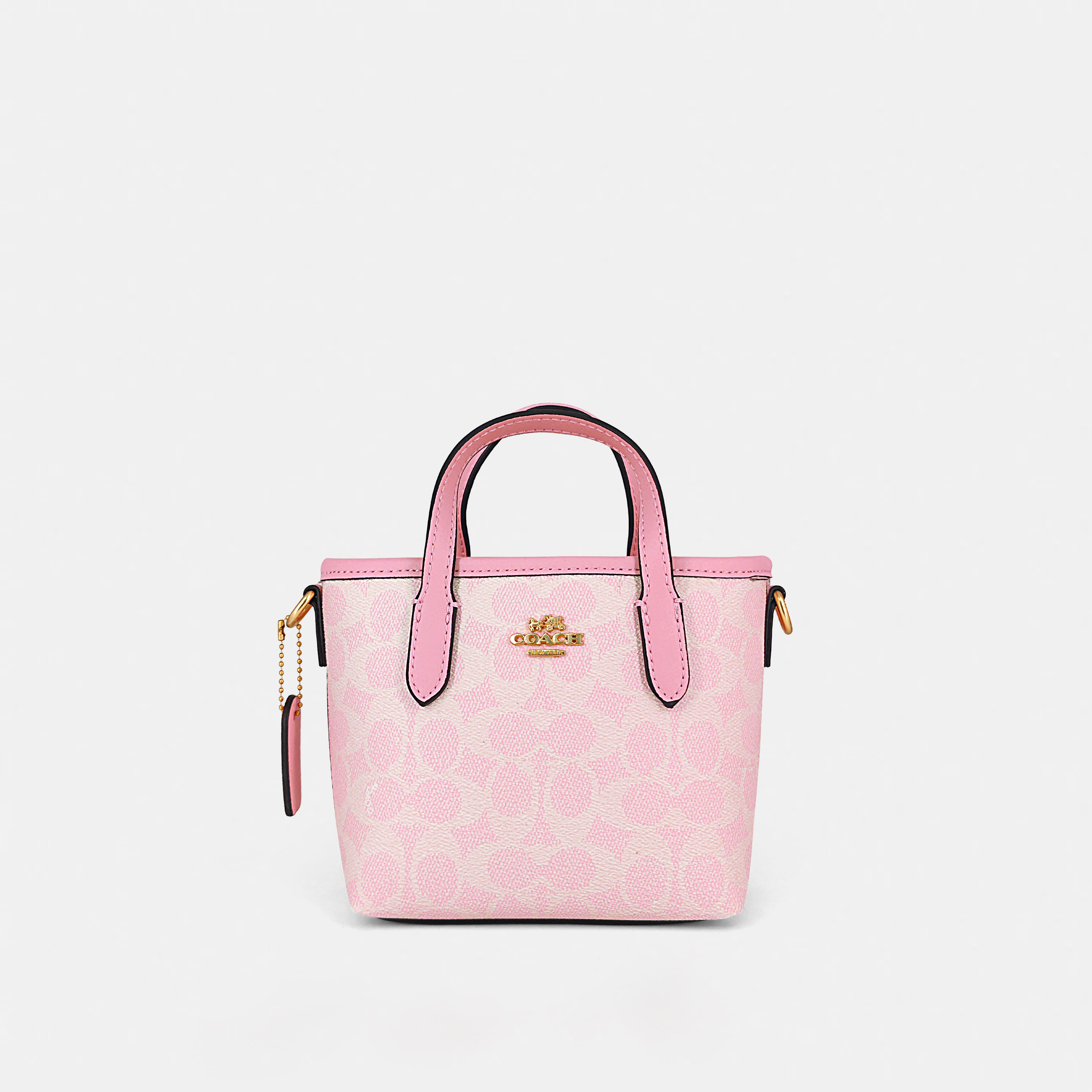 Coach-Inspired Mini Structured Handbag