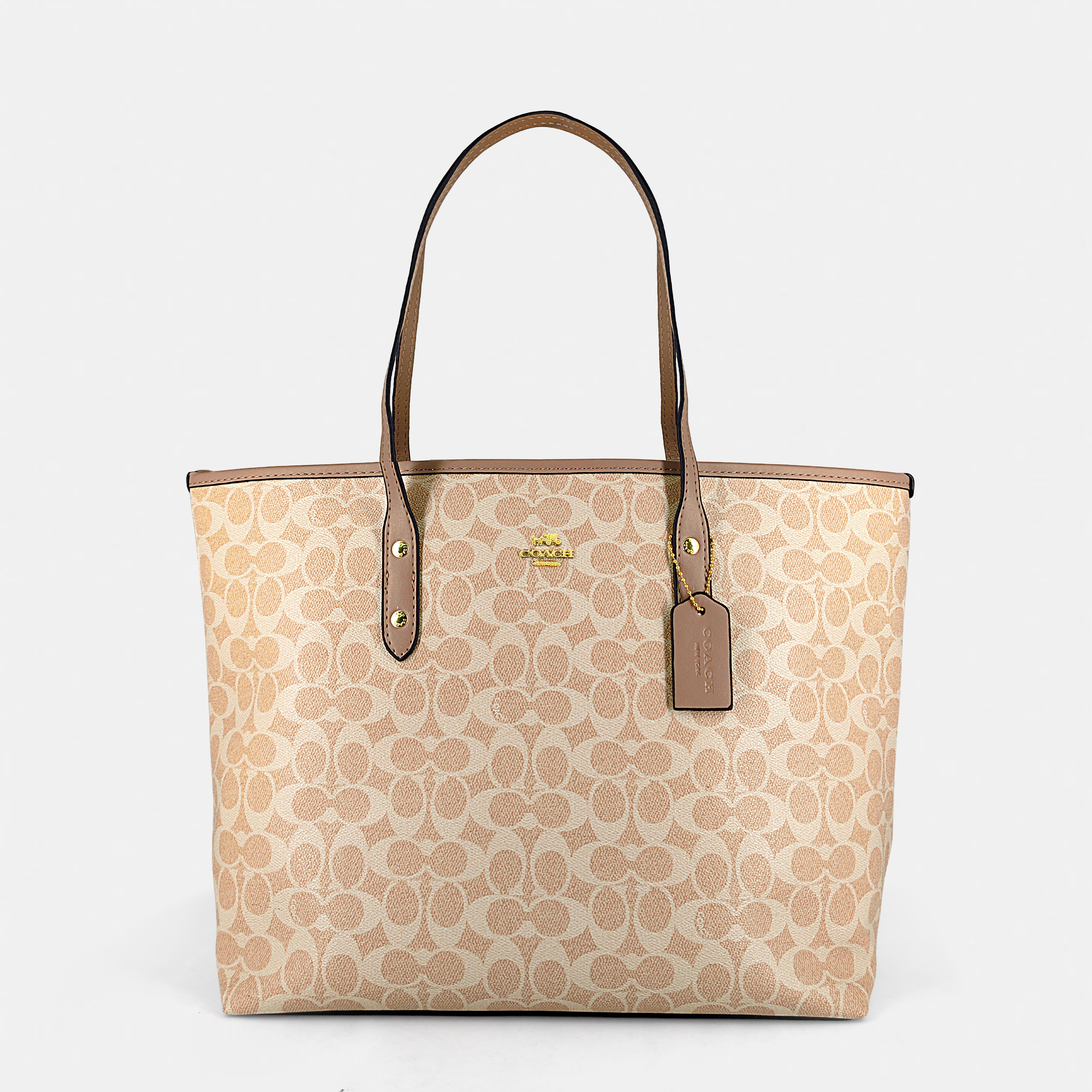 C -Inspired Structured Tote BAG