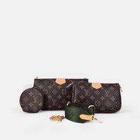 LV-Inspired Monogram Crossbody Bag