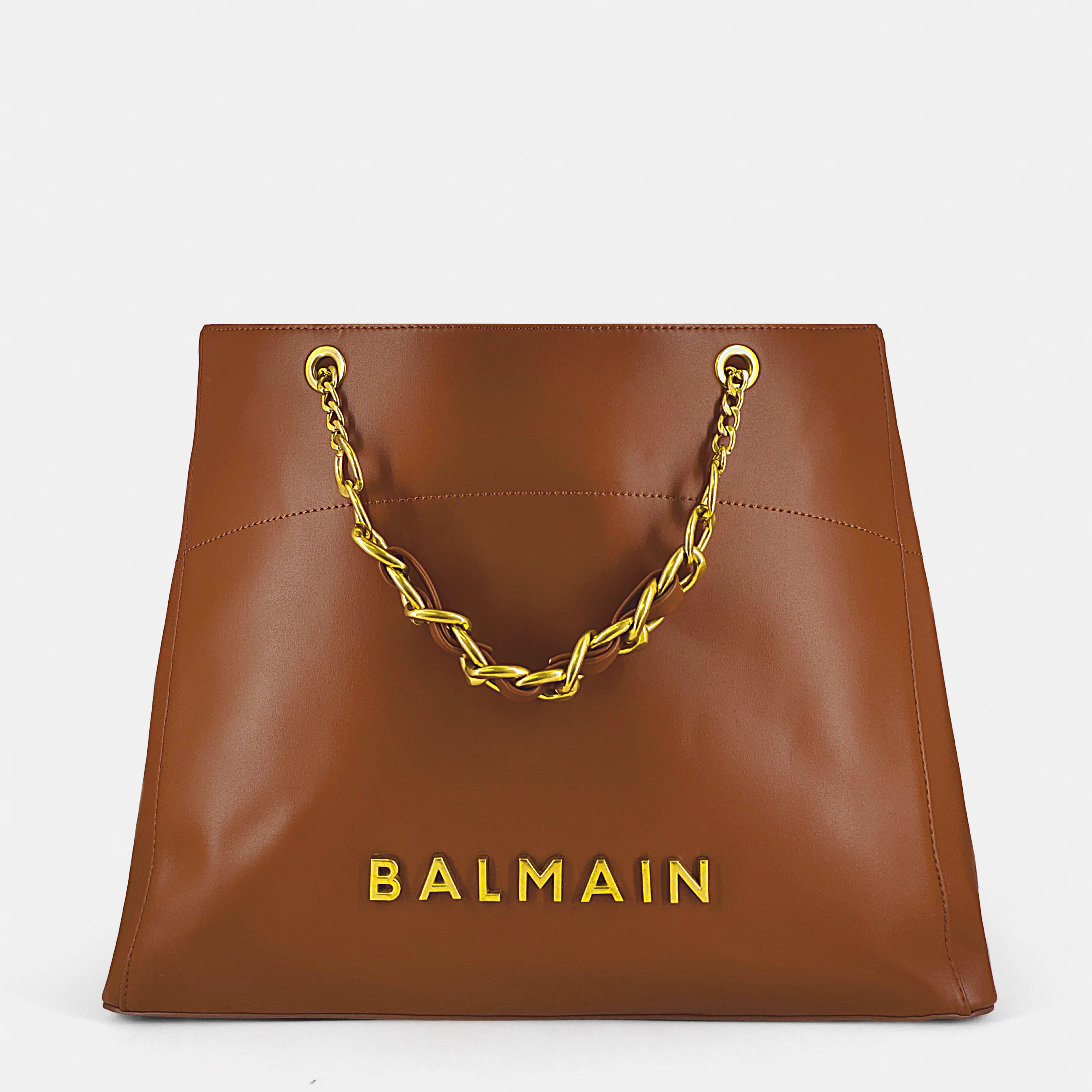 Balmain-Inspired Structured Tote
