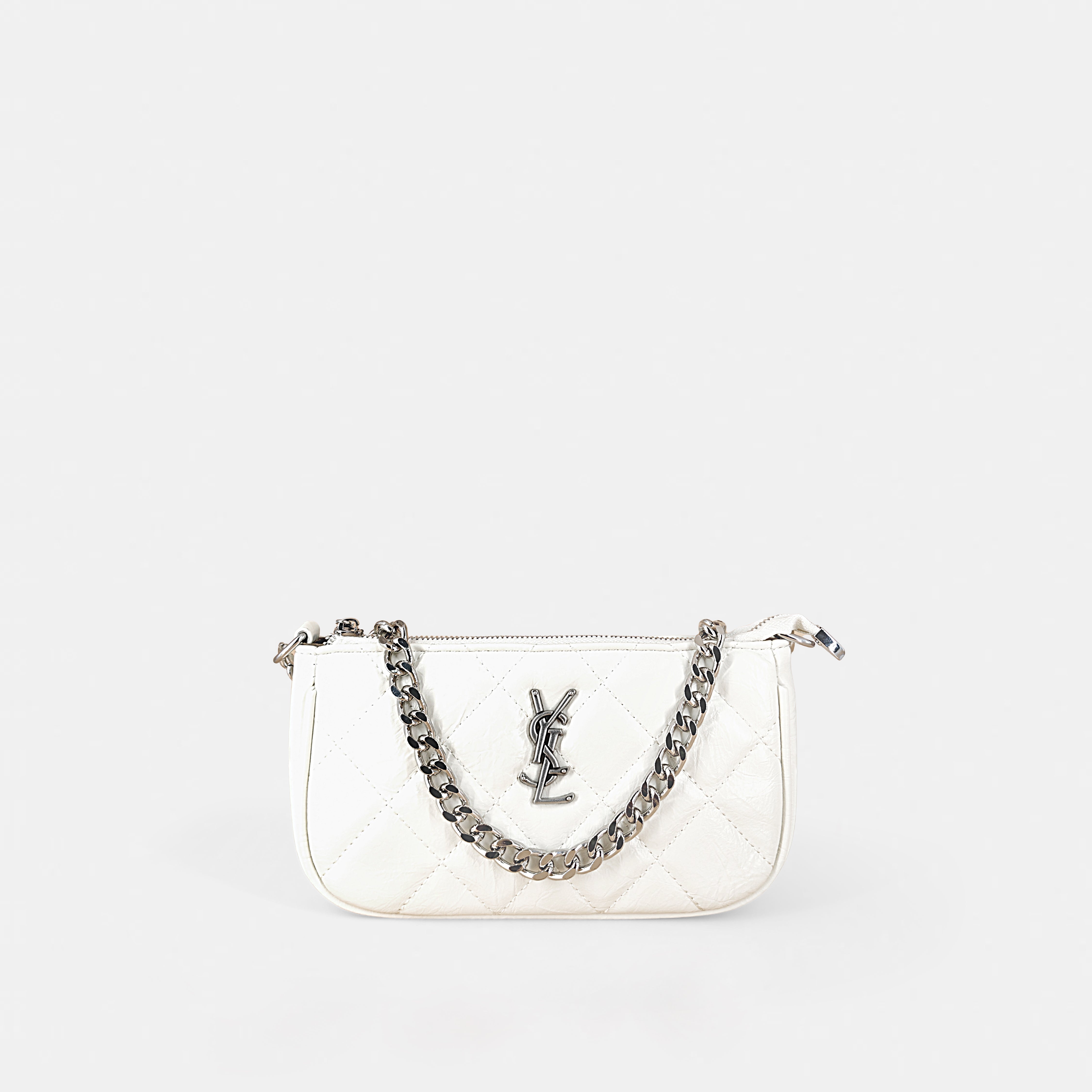 YSL-Inspired White Shoulder & Sling Bag
