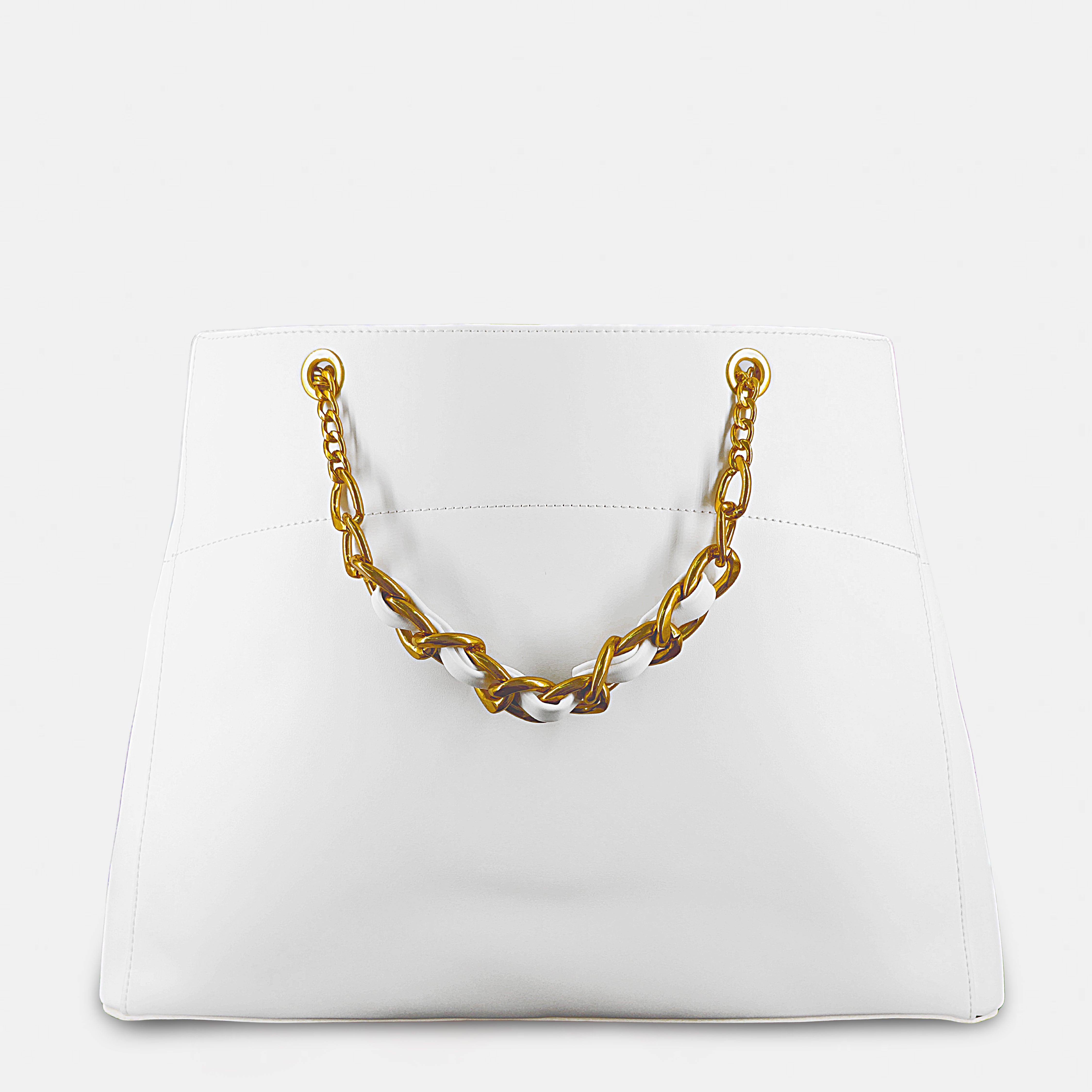 Balmain-Inspired Structured Tote