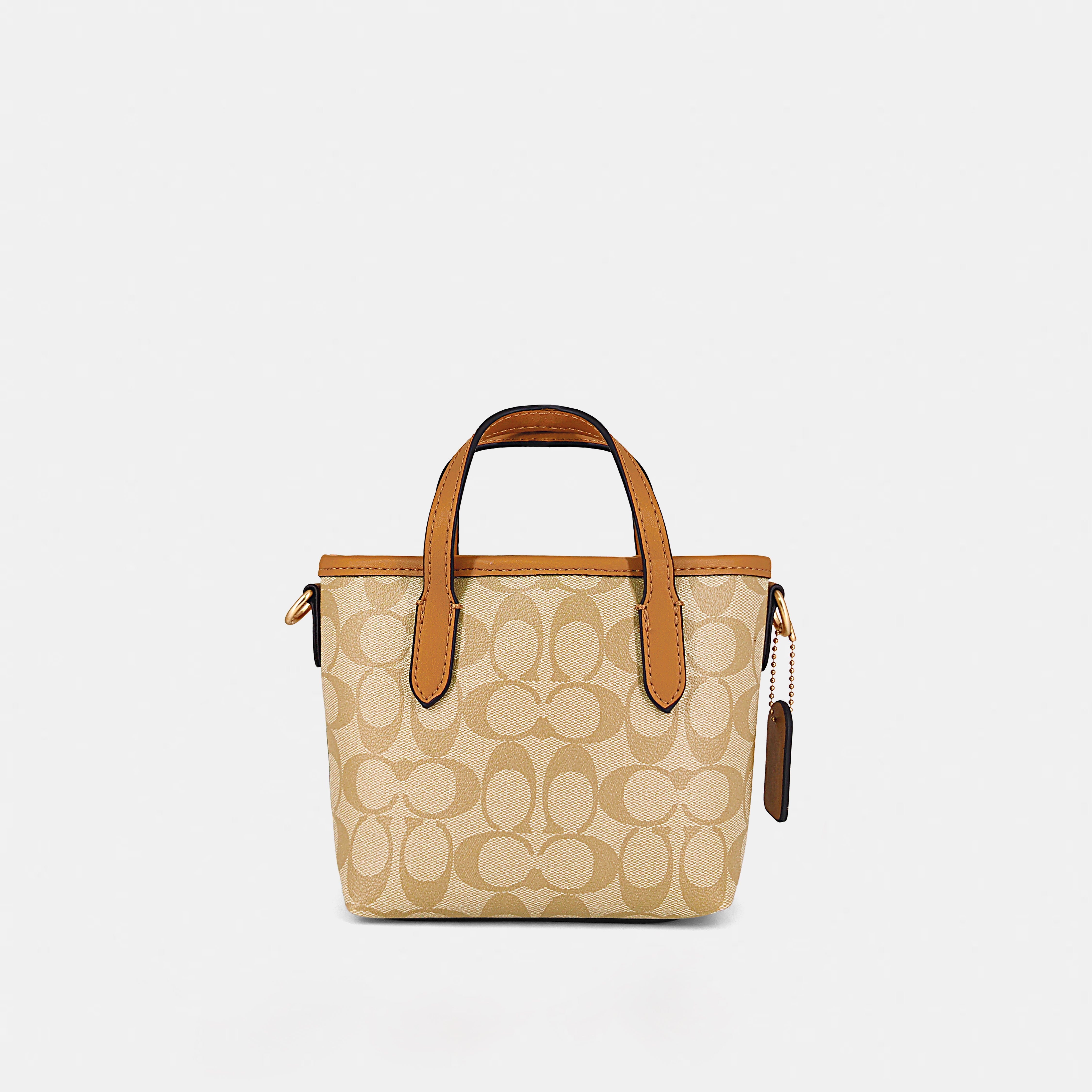 Coach-Inspired Mini Structured Handbag