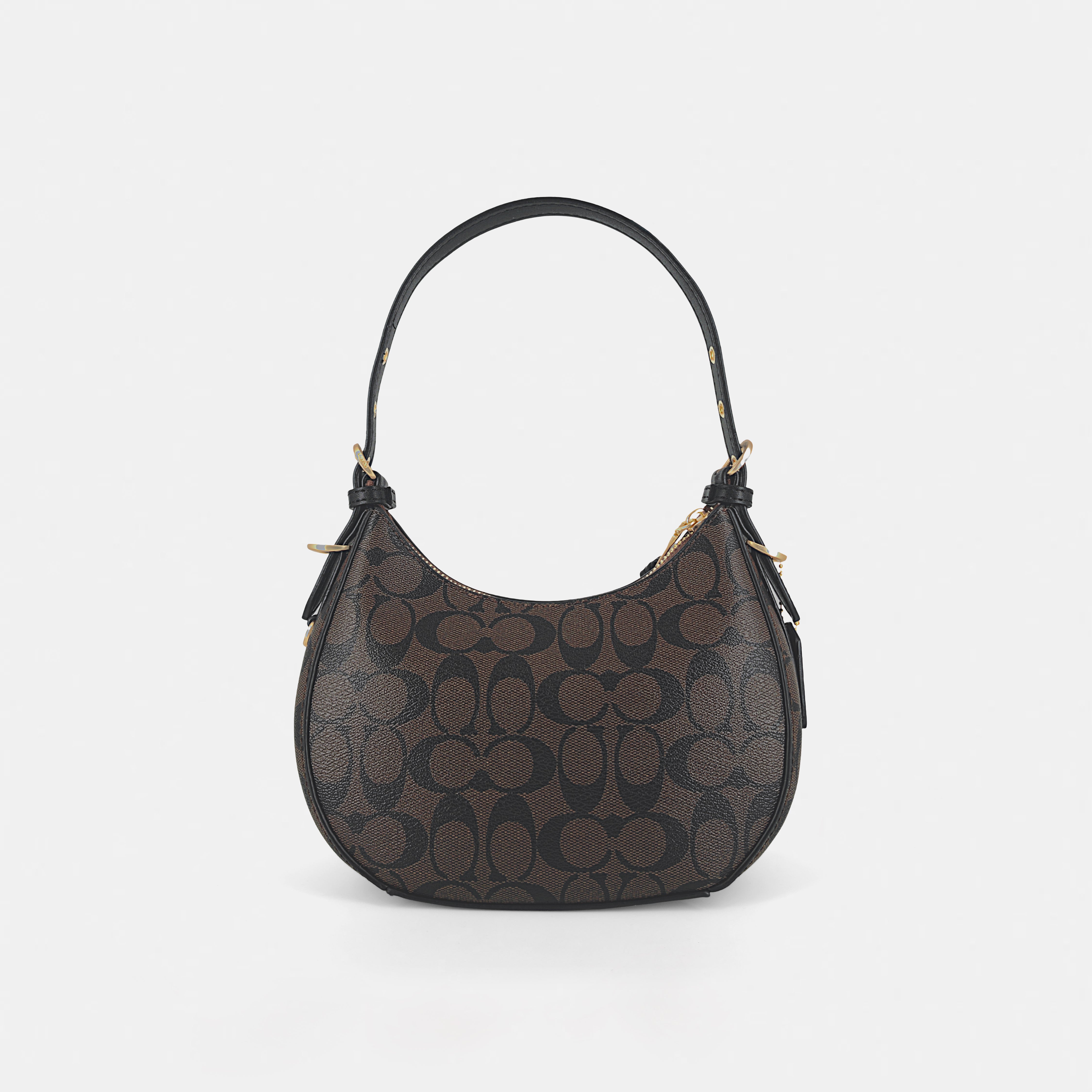 Everyday Elegance: Coach-Inspired Leather Shoulder Bag