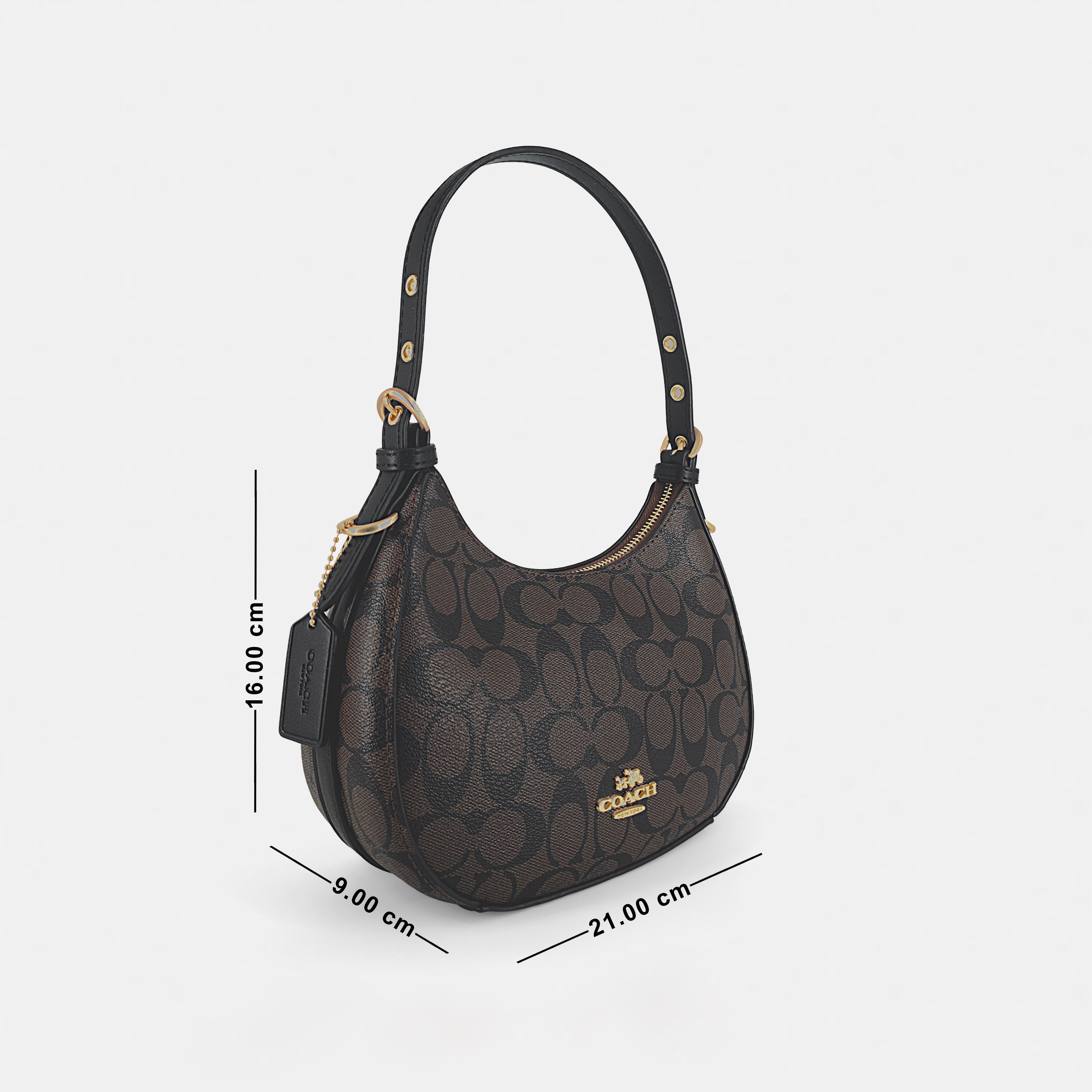 Everyday Elegance: Coach-Inspired Leather Shoulder Bag