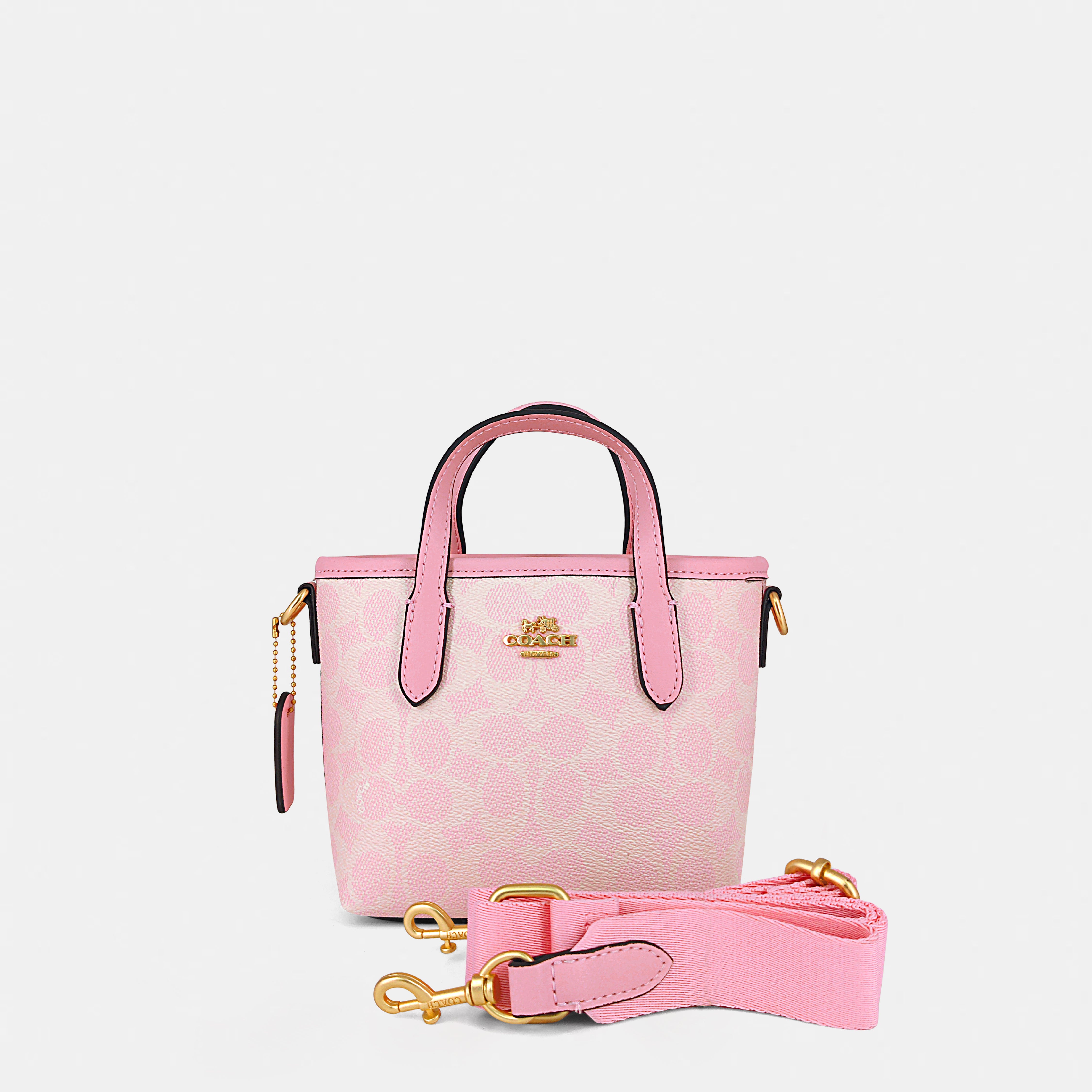Coach-Inspired Mini Structured Handbag