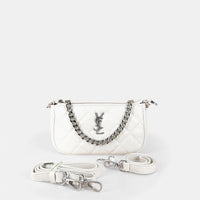 YSL-Inspired White Shoulder & Sling Bag