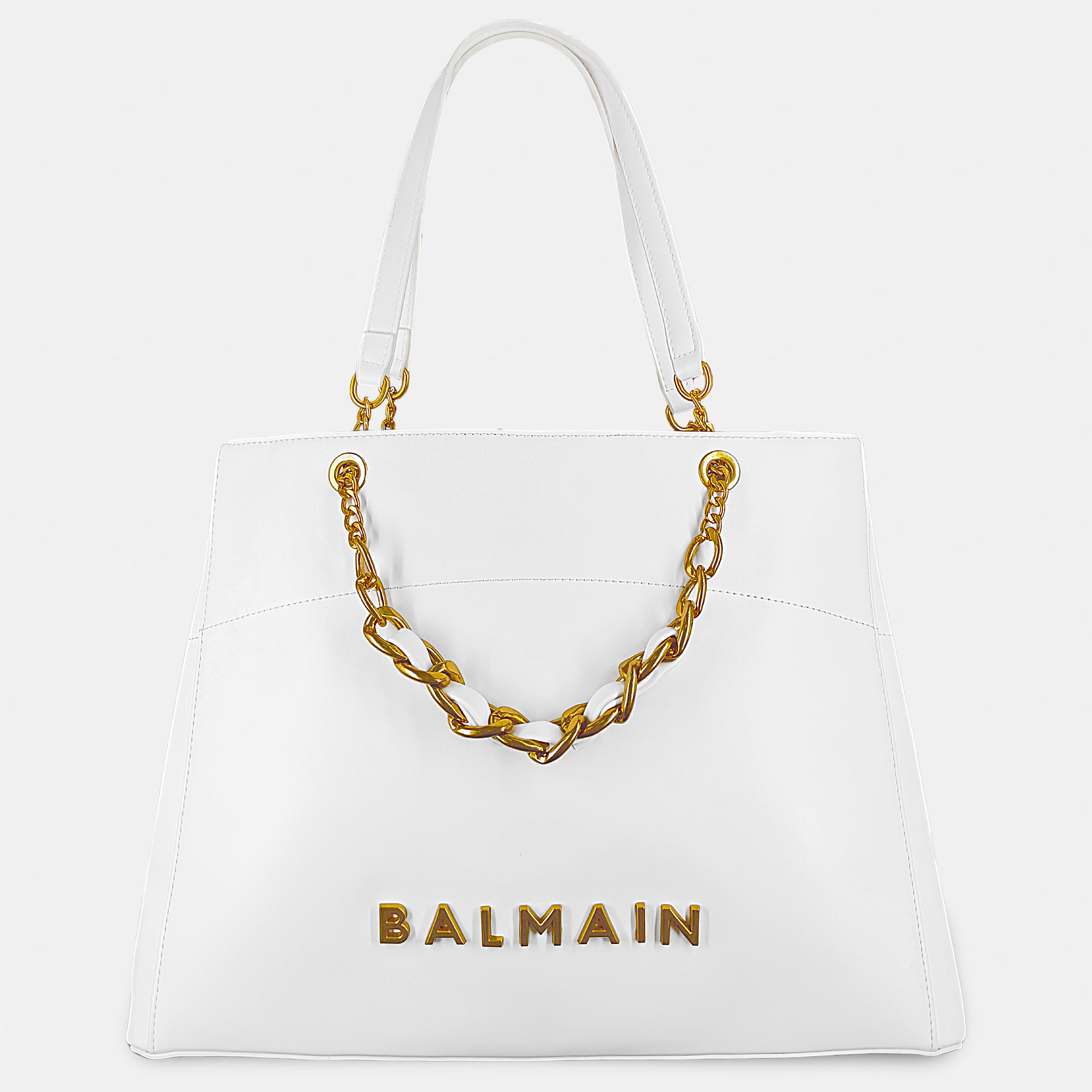 Balmain-Inspired Structured Tote