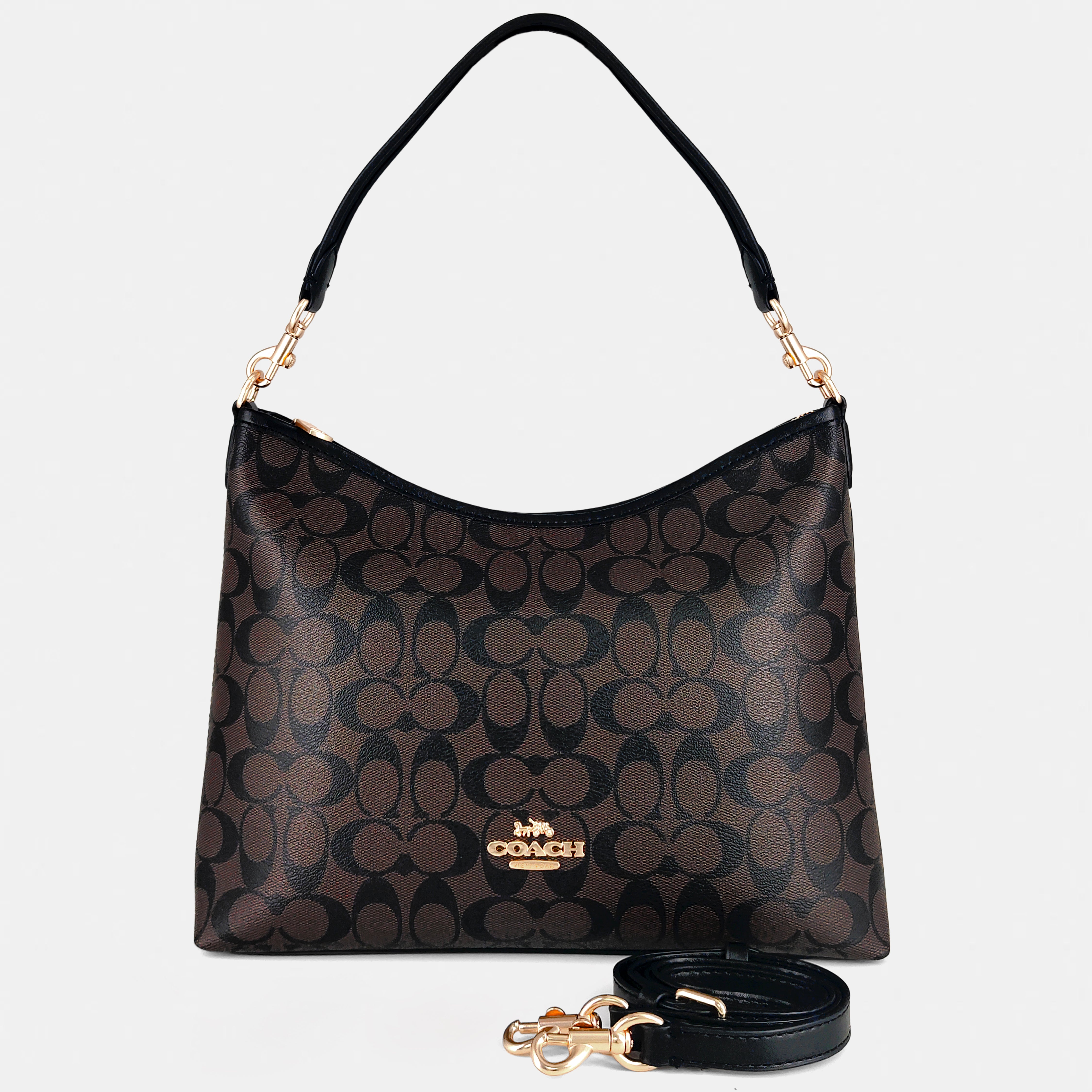 C -Inspired Structured Shoulder & Sling bag