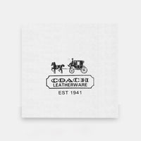 Coach-Inspired Signature Crescent Shoulder Bag