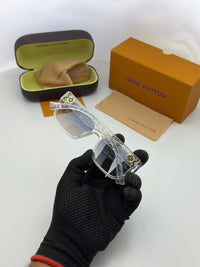 L V INSPIRED transparent blue shaded